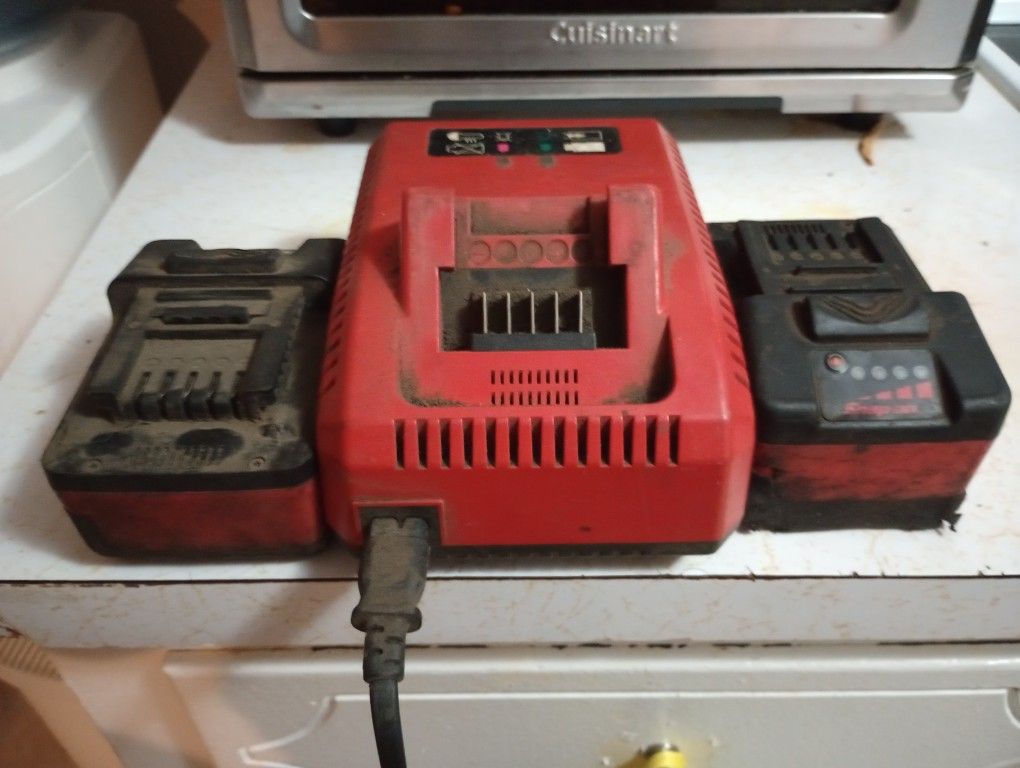 SnapOn Batteries and Charger 