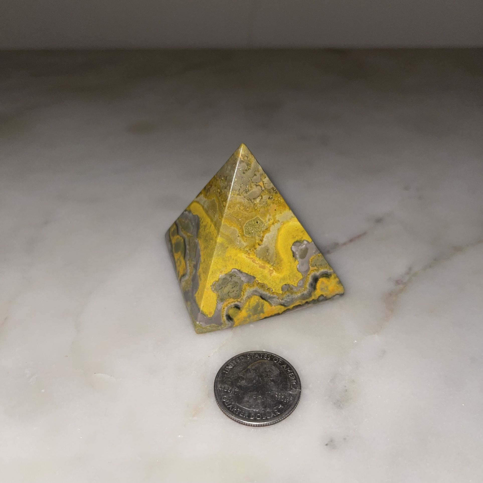 Bumblebee Jasper Pyramid 