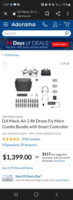 DJI Mavic Air 2 Drone Fly More Kit
