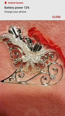 Lenox sleigh Christmas ornament