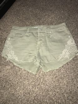 Olive green shorts