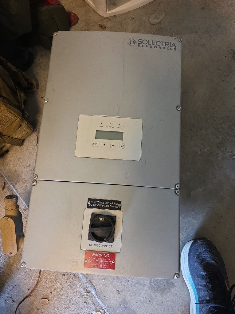 Title:
Solectria Grid-Tie Solar Inverter w/ Built-In DC Disconnect β 5 to 10 kW Range