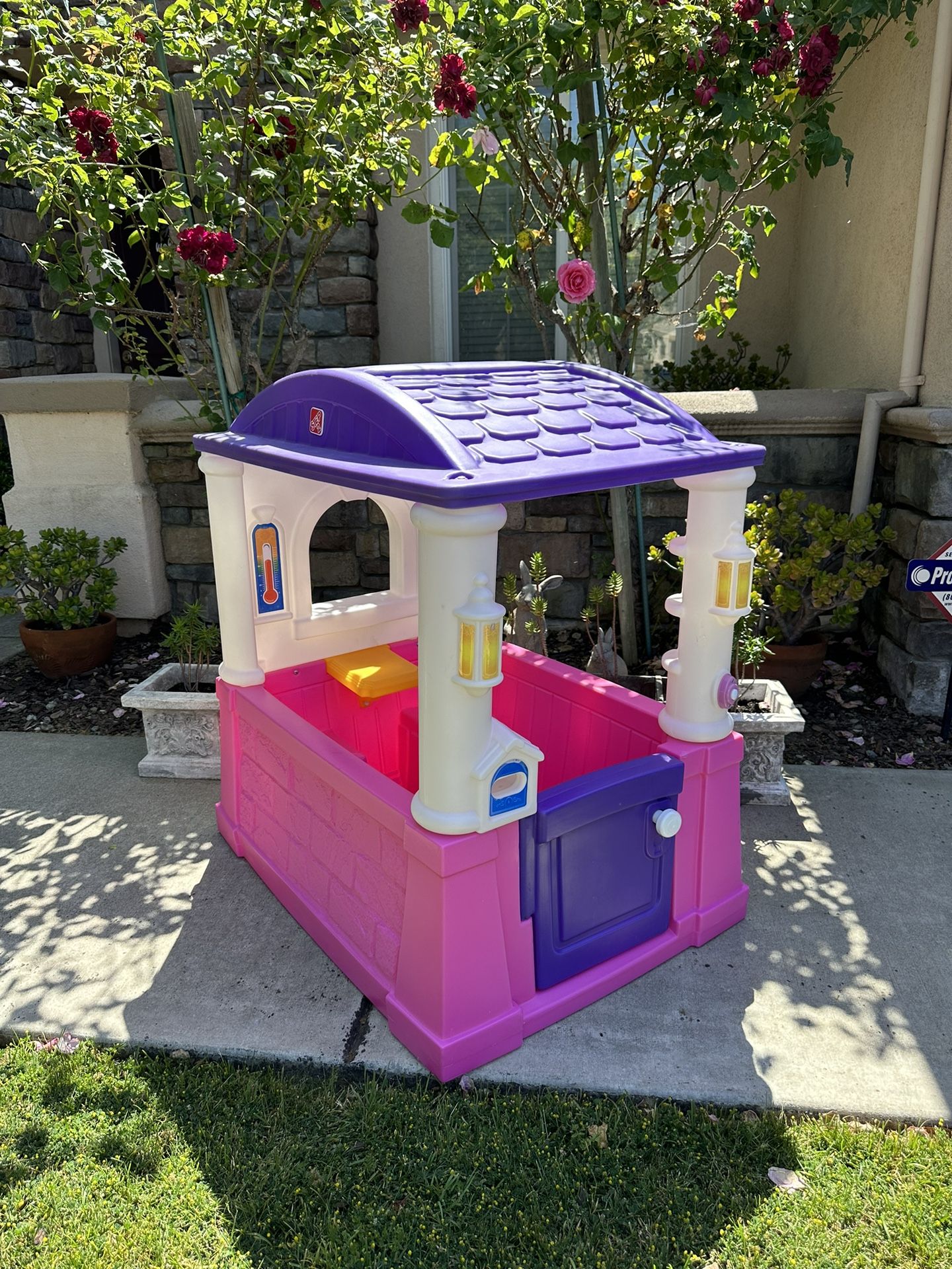 Step2 Four Seasons Pink and Purple Playhouse for Toddlers