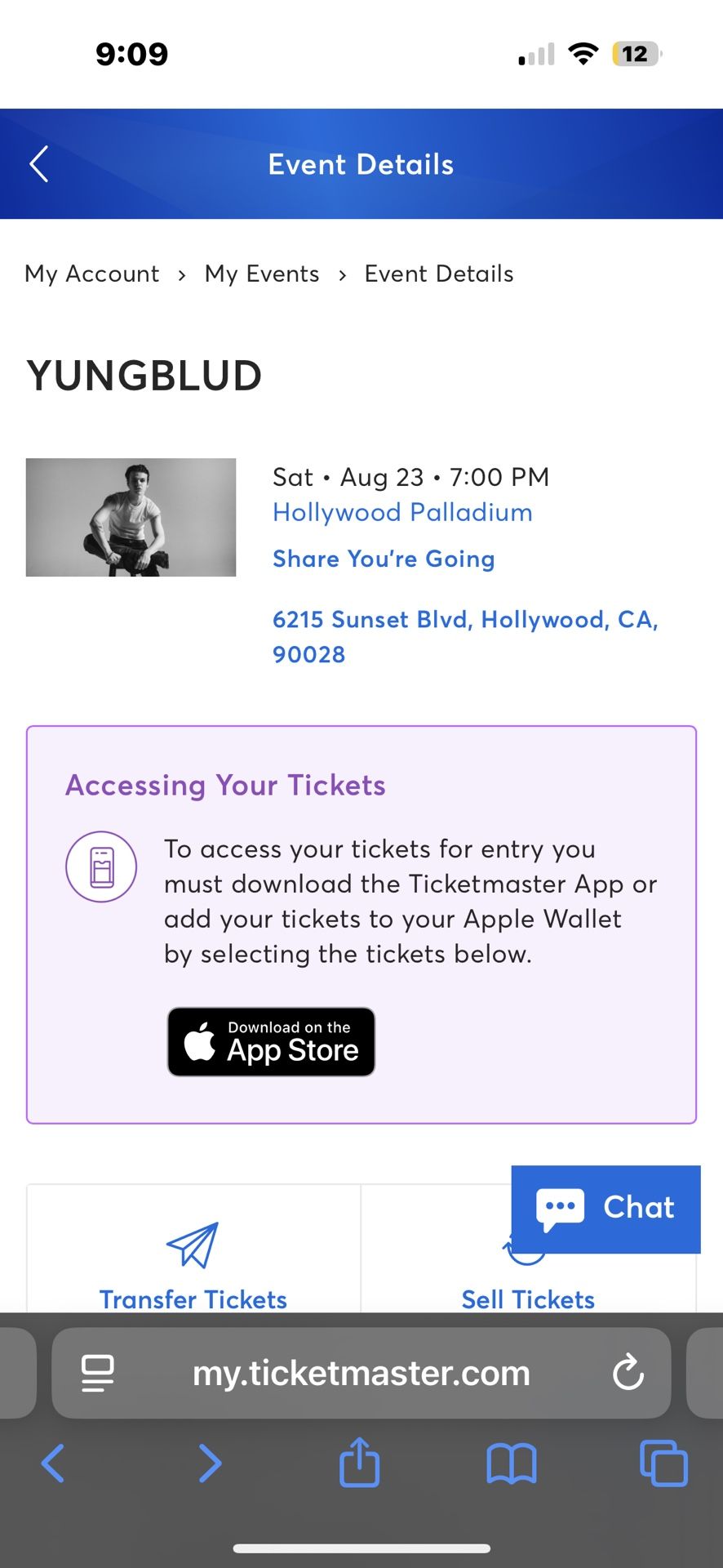 YUNGBLUD TICKET