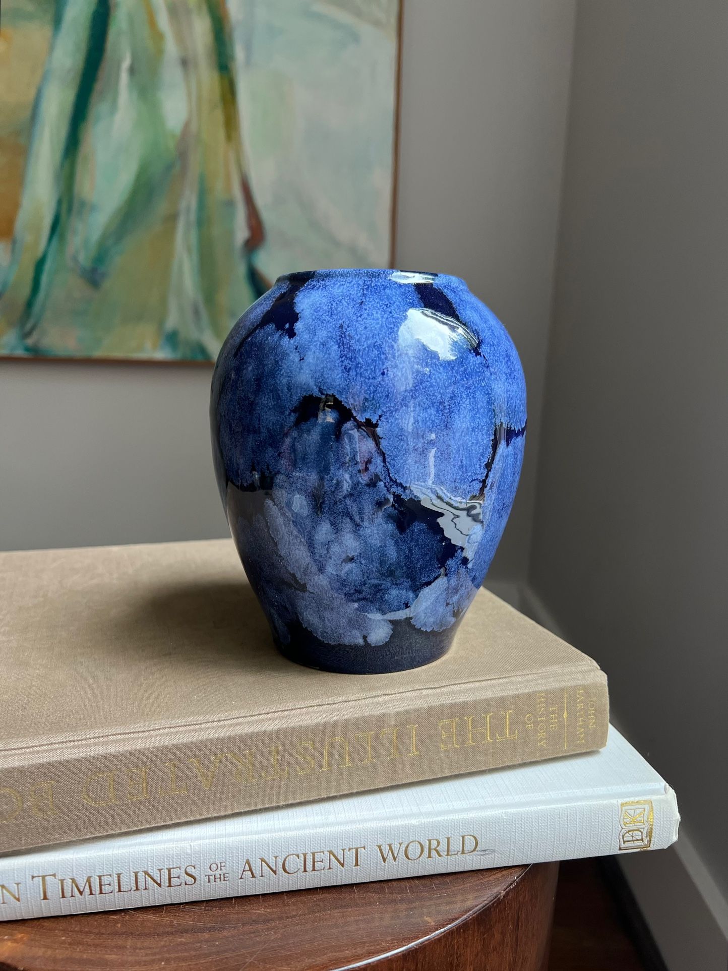 Handcrafted Abstract Accent Vase ( H6" ) firm on price