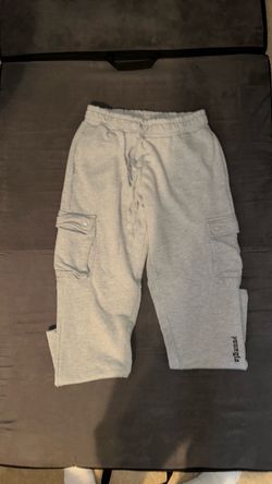 Young LA Grey Cargo Sweatpants
