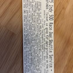 Indy 500 - Shuttle Tickets - Downtown