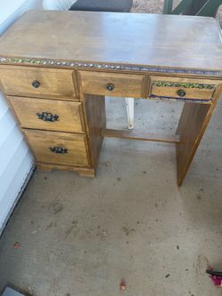 Small wood desk