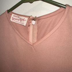 Jersey Girl Pink Gown Vintage Antique