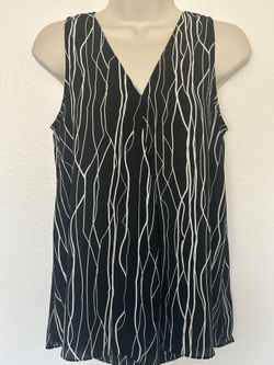 Black Work Sleeveless Top Tank