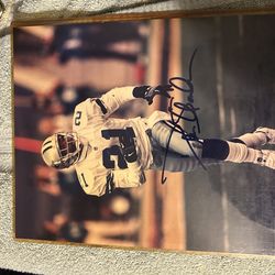 Dion sanders signed Dallas cowboys picture frame