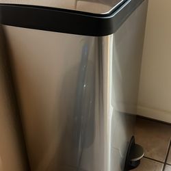 Stainless steel kitchen trash bin