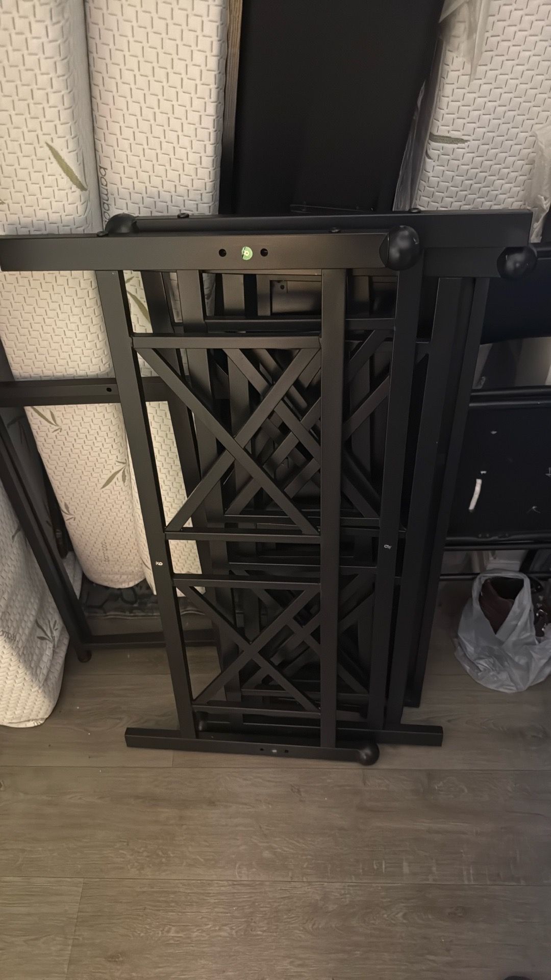Twin bed frames and mattress