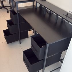 Computer desk with chair
