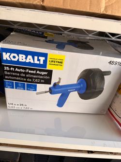 Kobalt 25-ft Auto-Feed Drain Auger