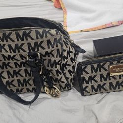 MK - Michael Kors satchel Bag & Wallet