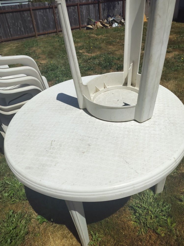 Patio Deck Set Table And Chairs