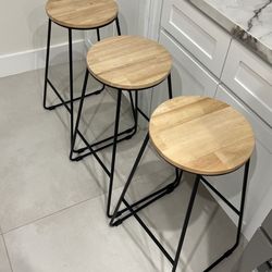 3 Bar Stools For $90