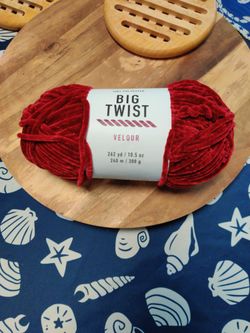 Big Twist Velour Burgundy Yarn 🧶