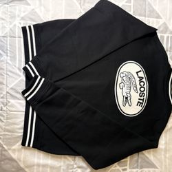 Lacoste Men's Logo Bomber Jacket Black White