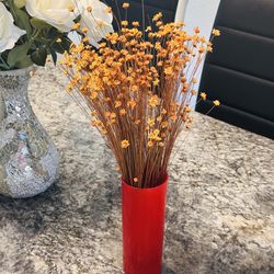 Orange nature dried flowers