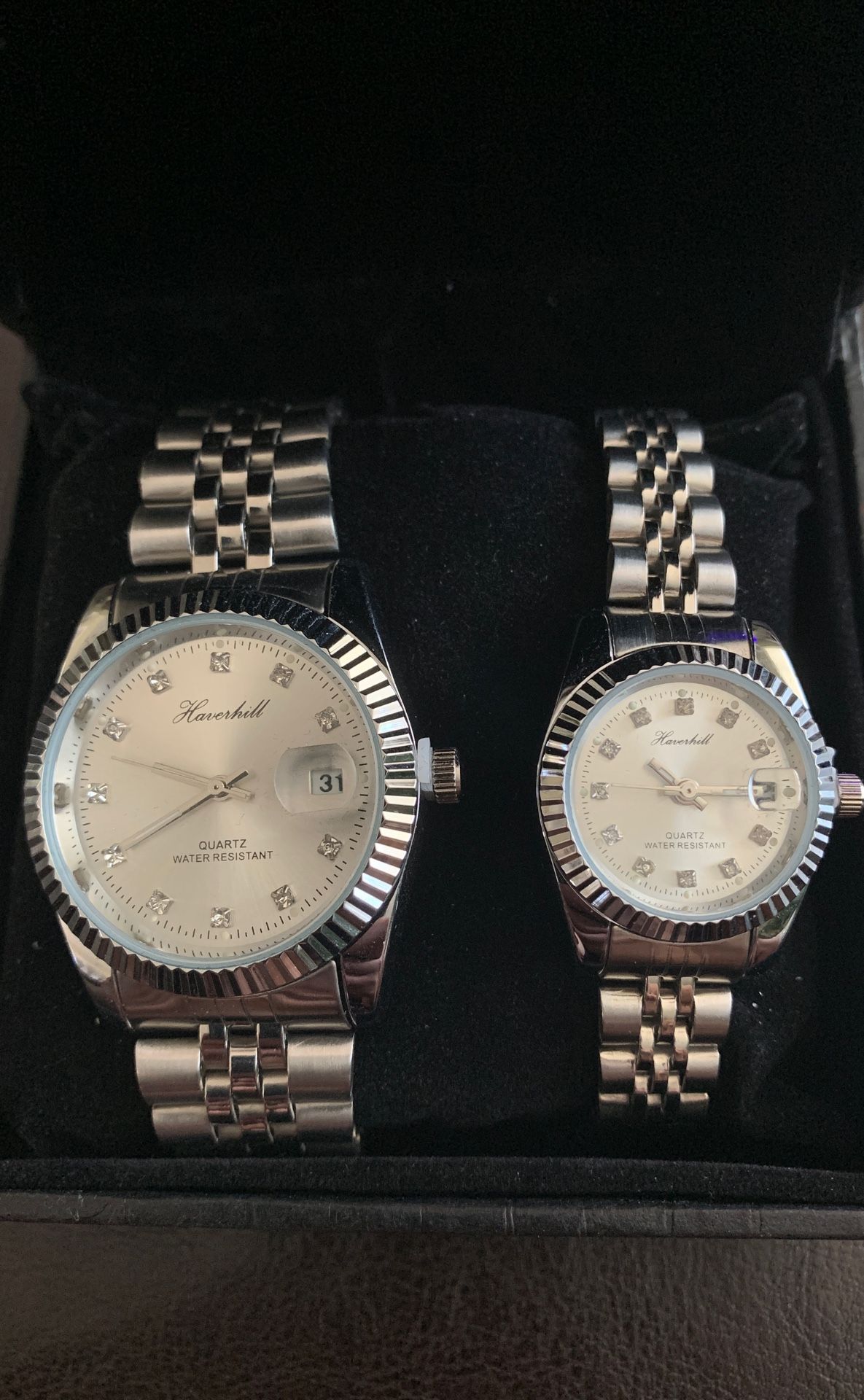 Haverhill quartz his and hers watch set