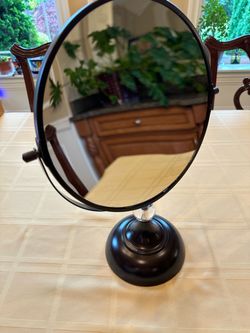 Double-Sided Vanity Mirror on Stand