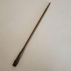 Vintage US Army Trench Art Officer's Swagger Pointer Bullet tip. 
Pre-owned, good shape, please see photos for details.
It is 18.5" long, weight 11oz 