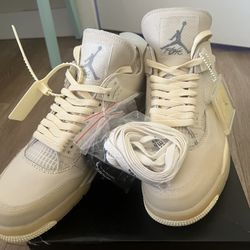 Jordan 4 Retro Off-white Sail