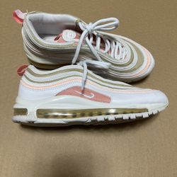  Nike Air Max 97 Womens Sneakers Coral White Size 6.5 “Like New”  $30 Firm On Price
