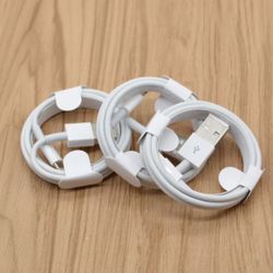 3 Charger Cables Cords For iPhone 5 6 7 8 X 11 12 13 14 Pro Max - charging cables 3 FT Long