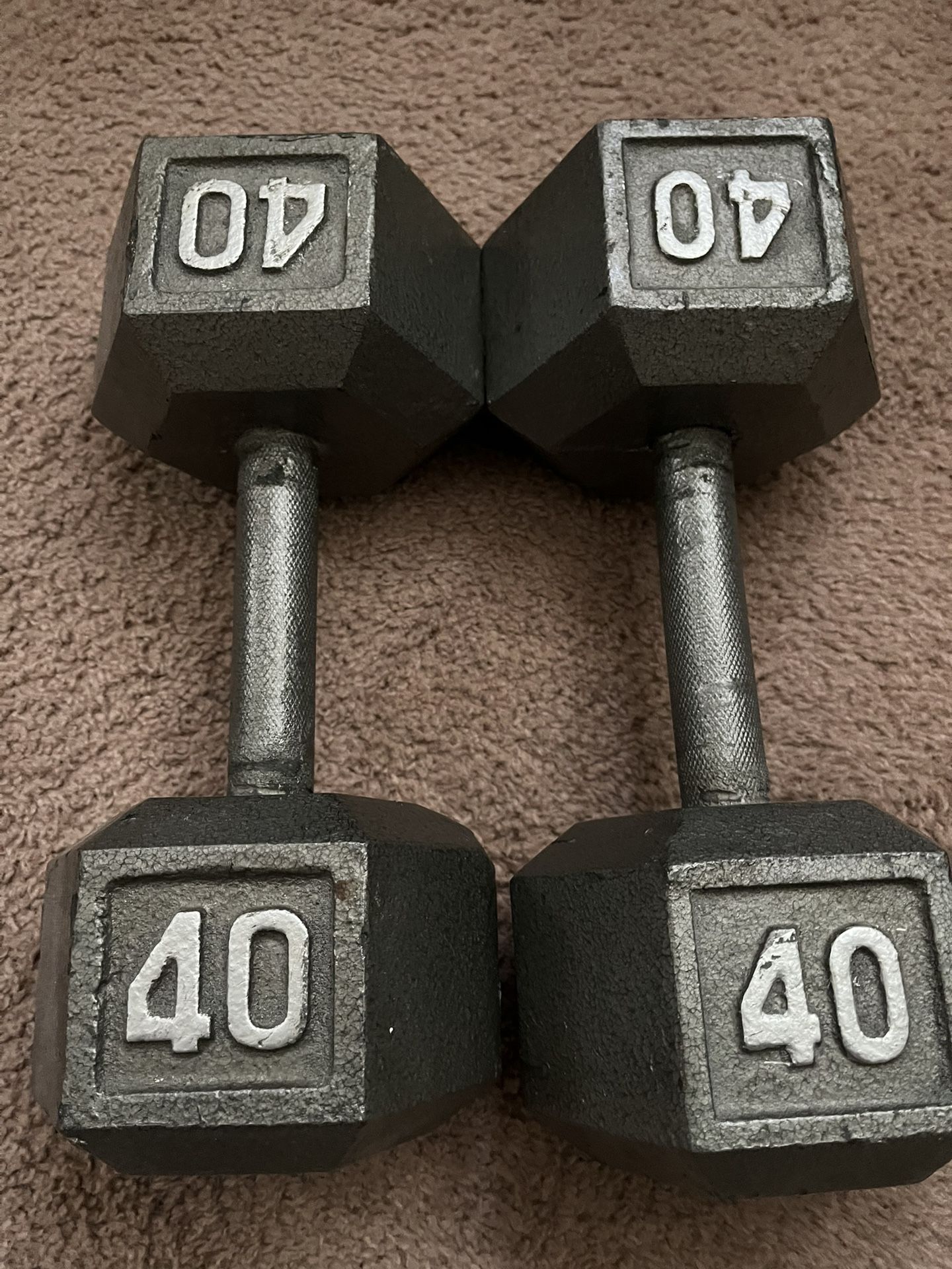 40 Pounds Dumbbells