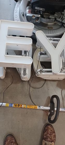 LED light up letters. Low voltage. $10 each