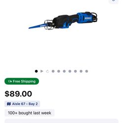 Kobalt 6 -Amp Variable Speed Reciprocating Saw