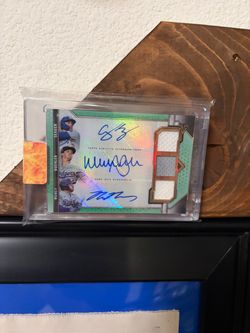 2021 topps triple threads Seager / Buehler / Muncy Auto