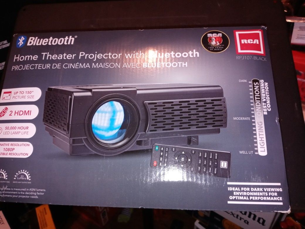 RCA Home Theater Projector With Bluetooth