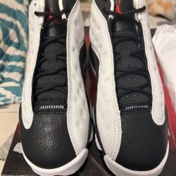 NIKE AIR JORDAN Xiii 13RETRO CDP “ HE GOT GAME “ WHT/BLK SIZE 4Y