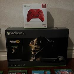 LIKE NEW Xbox One X in box ready to go 