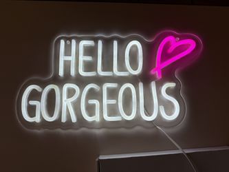 Two LED Light Up Signs Wall Decor