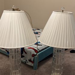Gold Glass Lamps