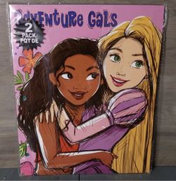 Disney 2pk Folders Rapunzel Moana Pochantas Belle Adventure Girls
