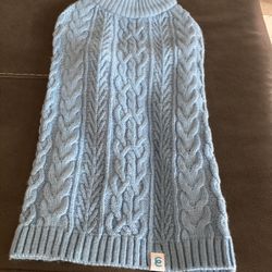 Light Blue Dog Sweater Size M