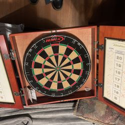 Dart Board With Cabinet 