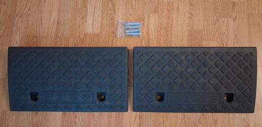 2 New Curb ramp each size 19.5" x 10.5" x 3"H
