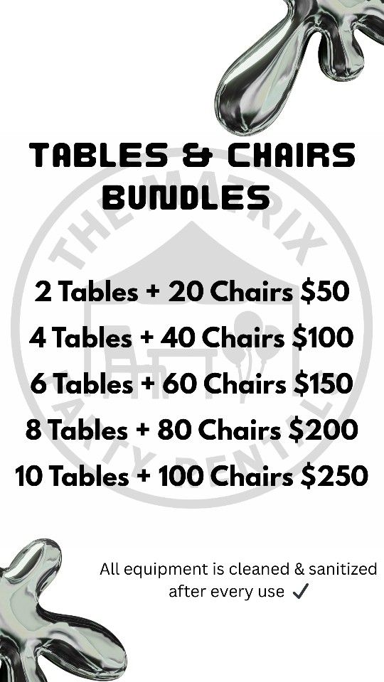 Tables & Chairs