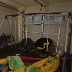 Plain Metal And Plastic Swing With Slide .. FREE 