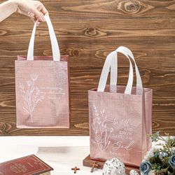 Bible Verse Bags Reusable Totes 8x10