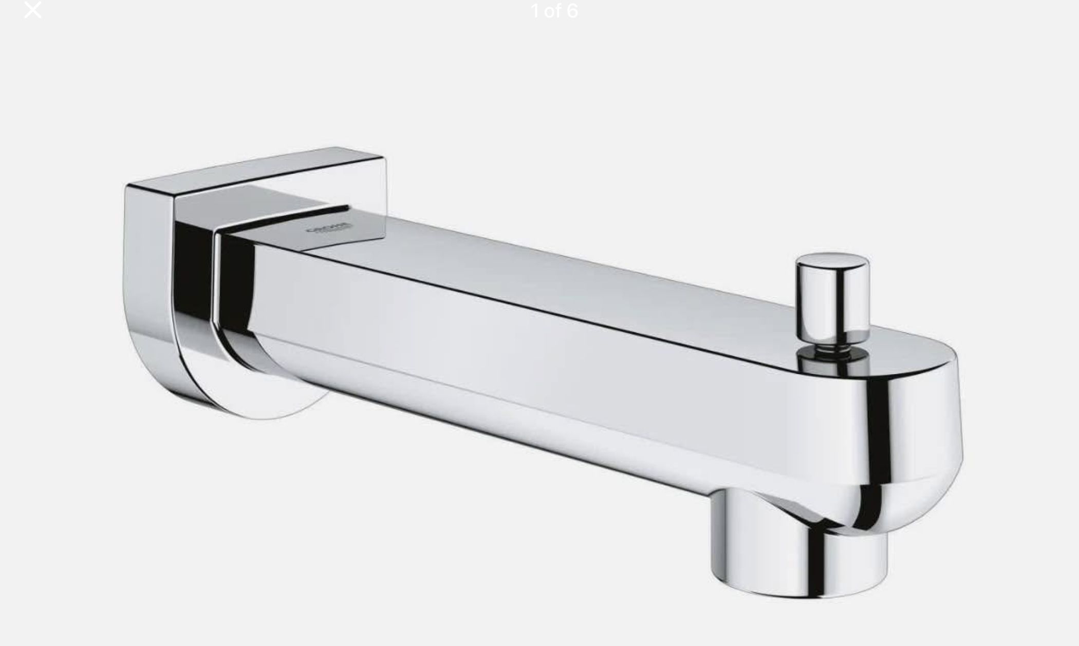 GROHE Plus 1 Diverter Tub Spout Chrome (New)
