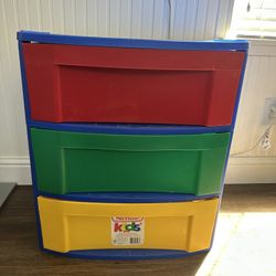 Sterilite Kids 3 Drawer Cart 15”x22”x27” 