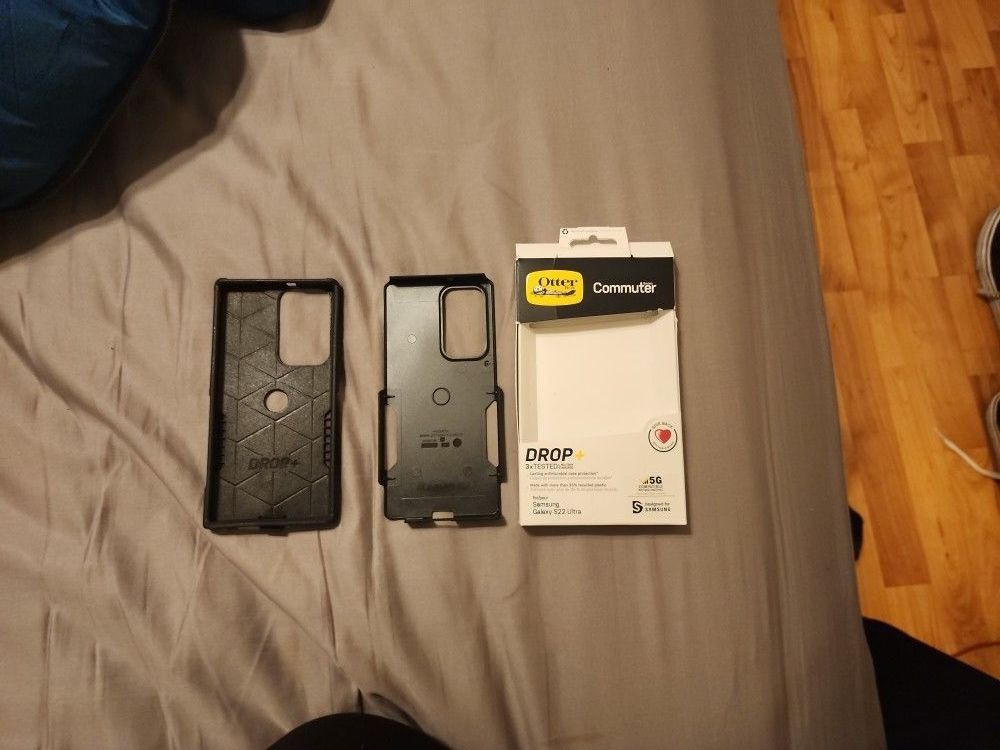 OtterBox Galaxy S22 Commuter Series Case - Black, Slim & Tough, Pocket-Friendly, with Port Protection